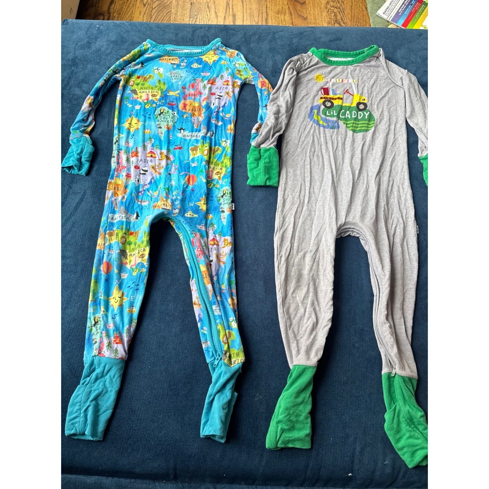 Little Sleepies Zippy Set 12-18M World Map Golf Lil Caddy 2pc